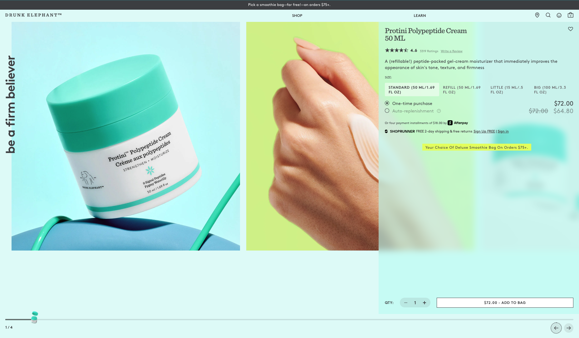 Drunk Elephant product detail page