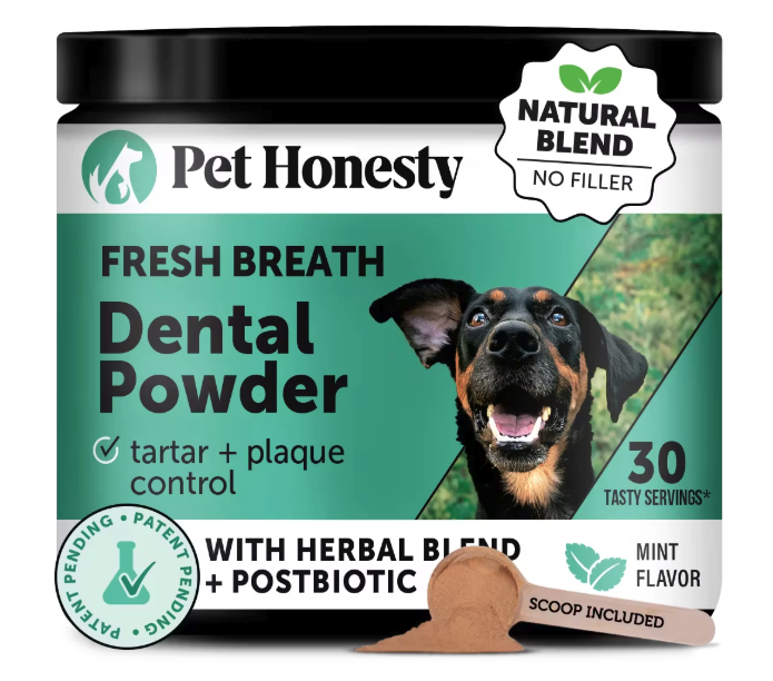 Pet Honesty Fresh Breath Dental Powder for Dogs product detail page