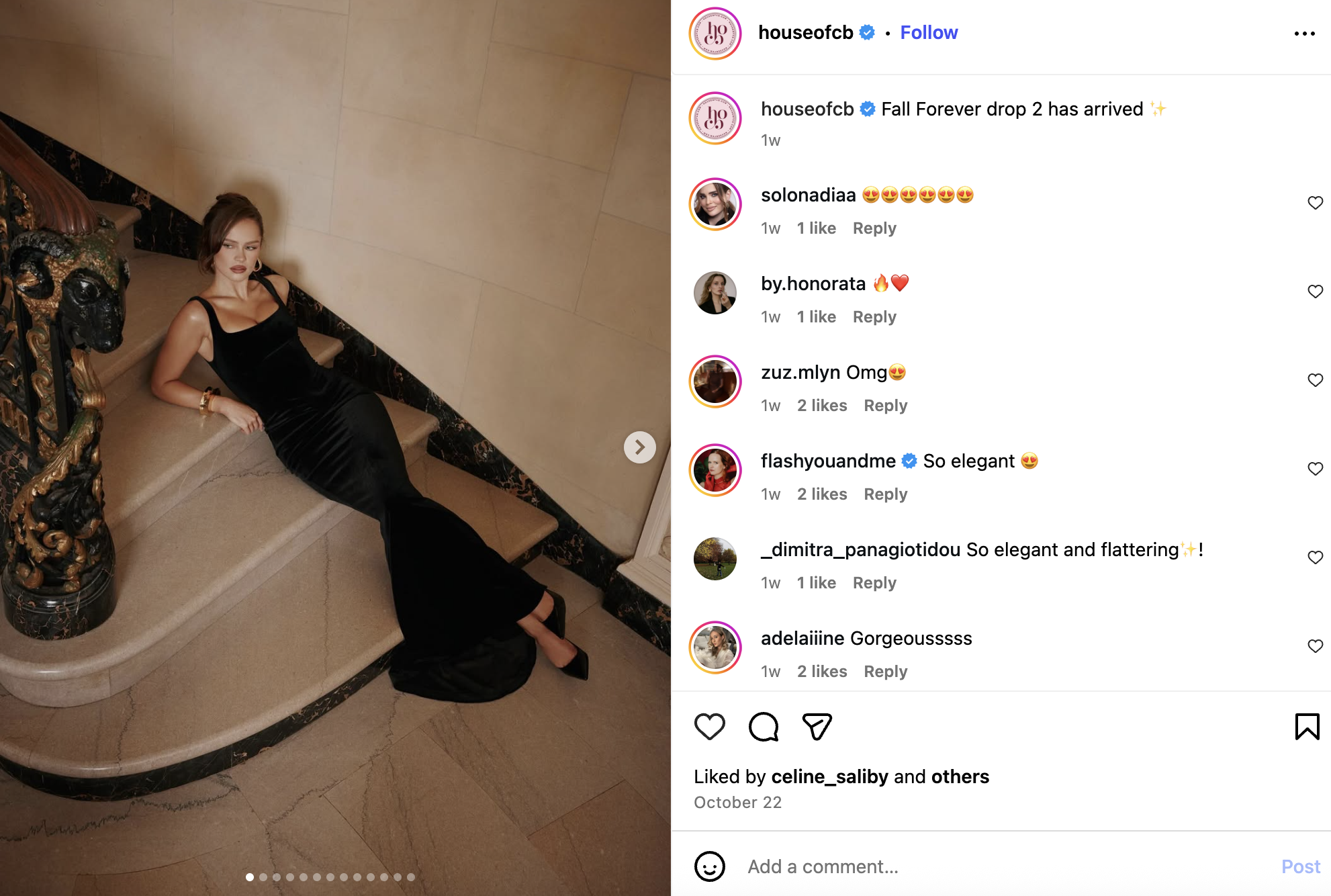 House of CB Fall Forever Drop 2 Instagram Post