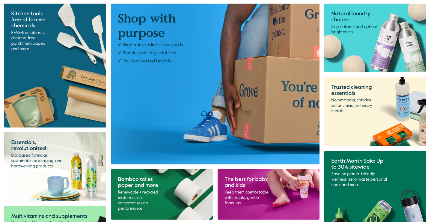 Grove Collaborative Homepage